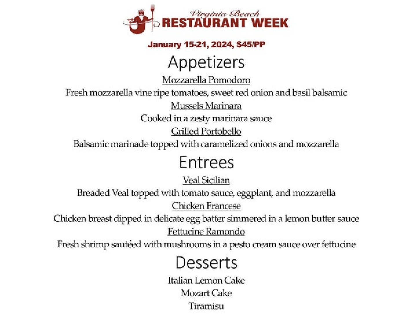 Virginia Beach Restaurant Week 2024 Holiday Inn and Suites Virginia Beach North Beach